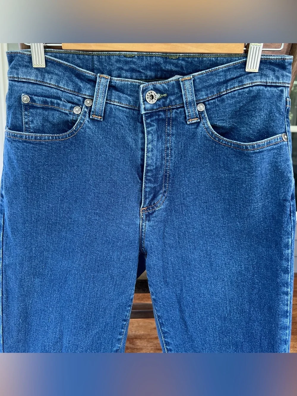 L.L. Bean 1912 Standard Fit Straight Leg Dark Wash Blue Jeans 30x32
